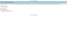 Tablet Screenshot of lanzettiupholstery.net